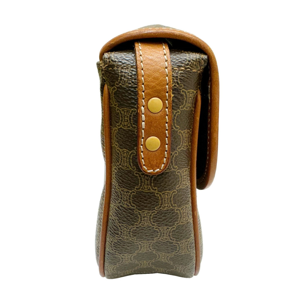 CELINE Macadam Shoulder Bag Triomphe Leather - Picture 2 of 11
